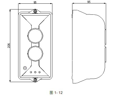 海灣JTY-HM-GST102線(xiàn)型光束探測(cè)器示意圖